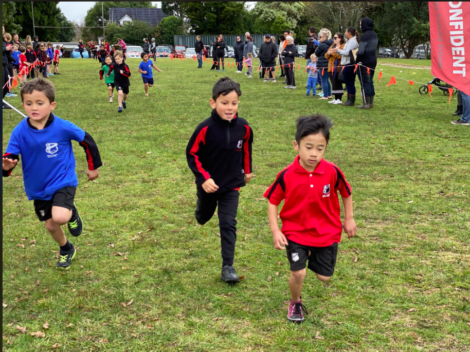 Running in our first Cross Country.