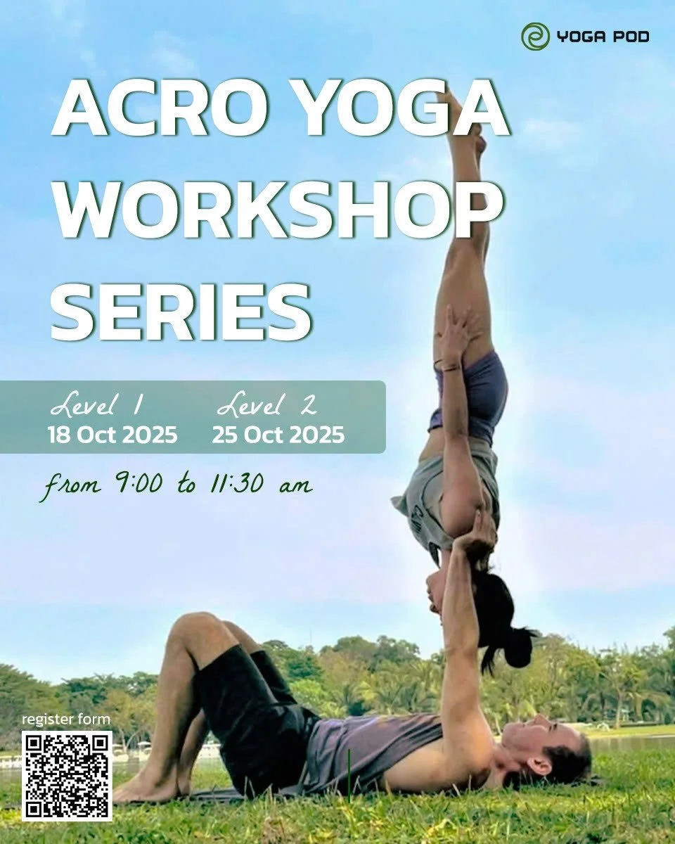✨ Acro Yoga Workshop Series with David Siller ✨

Want to explore your yoga practice in a fresh and exciting way? 🌿
This October, join us at Yoga Pod for a special Acro Yoga workshop series with David Siller - a teacher with over 10 years of experien