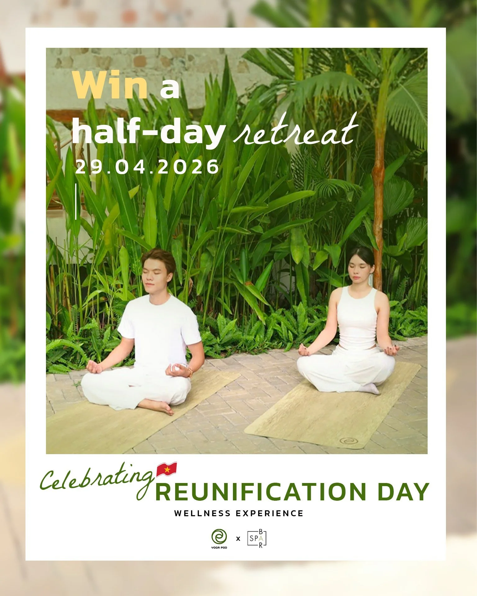 🌿 𝐆𝐈𝐕𝐄𝐀𝐖𝐀𝐘 𝟑𝟎/𝟒 - 𝐂𝐄𝐋𝐄𝐁𝐑𝐀𝐓𝐈𝐍𝐆 𝐑𝐄𝐔𝐍𝐈𝐅𝐈𝐂𝐀𝐓𝐈𝐎𝐍 𝐃𝐀𝐘 🇻🇳

Dear YP Fam,
April 30th marks a meaningful milestone for our country. Living in peace, having the freedom to grow, and contributing positively to society are