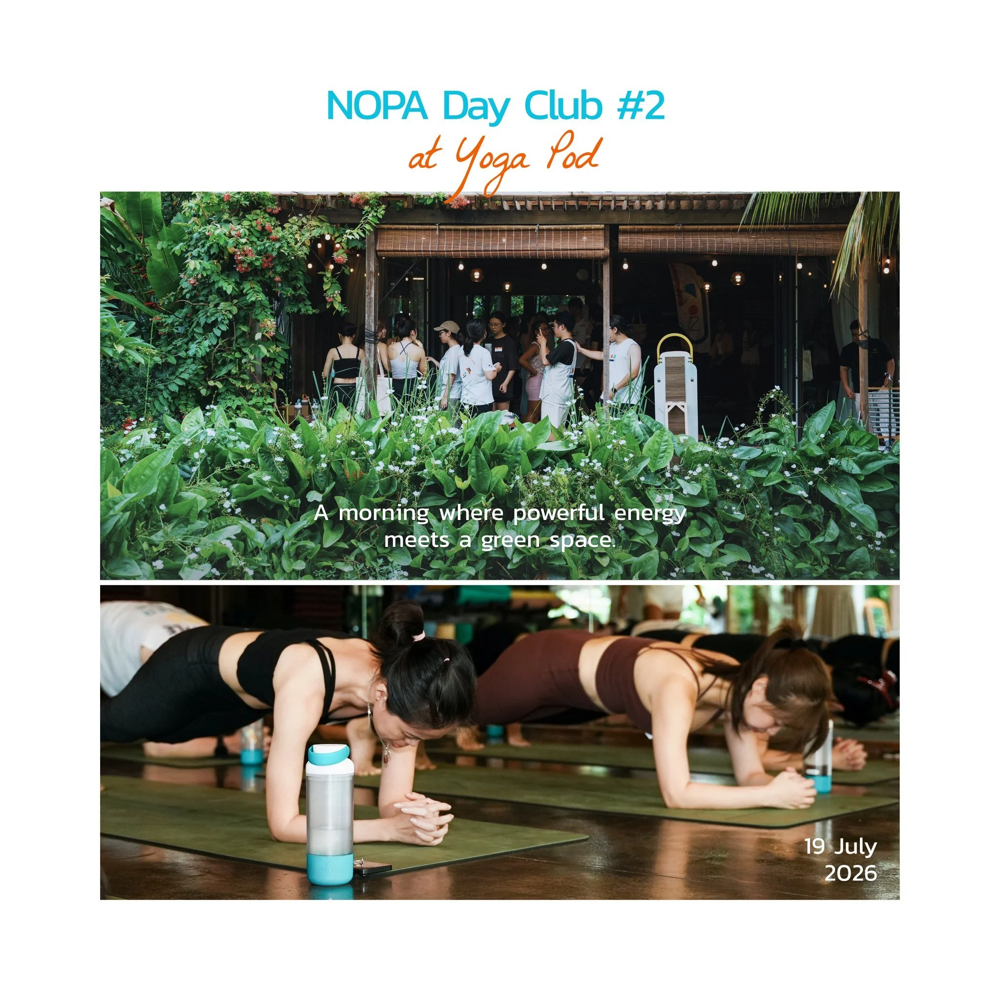 (Vui l&ograve;ng xem Tiếng Việt b&ecirc;n dưới)
Last weekend, NOPA Day Club Episode 2 took place at Yoga Pod with 60 minutes of energizing Powerful Partner Yoga. What we love about NOPA Day Club is how each gathering becomes a space for everyone to c