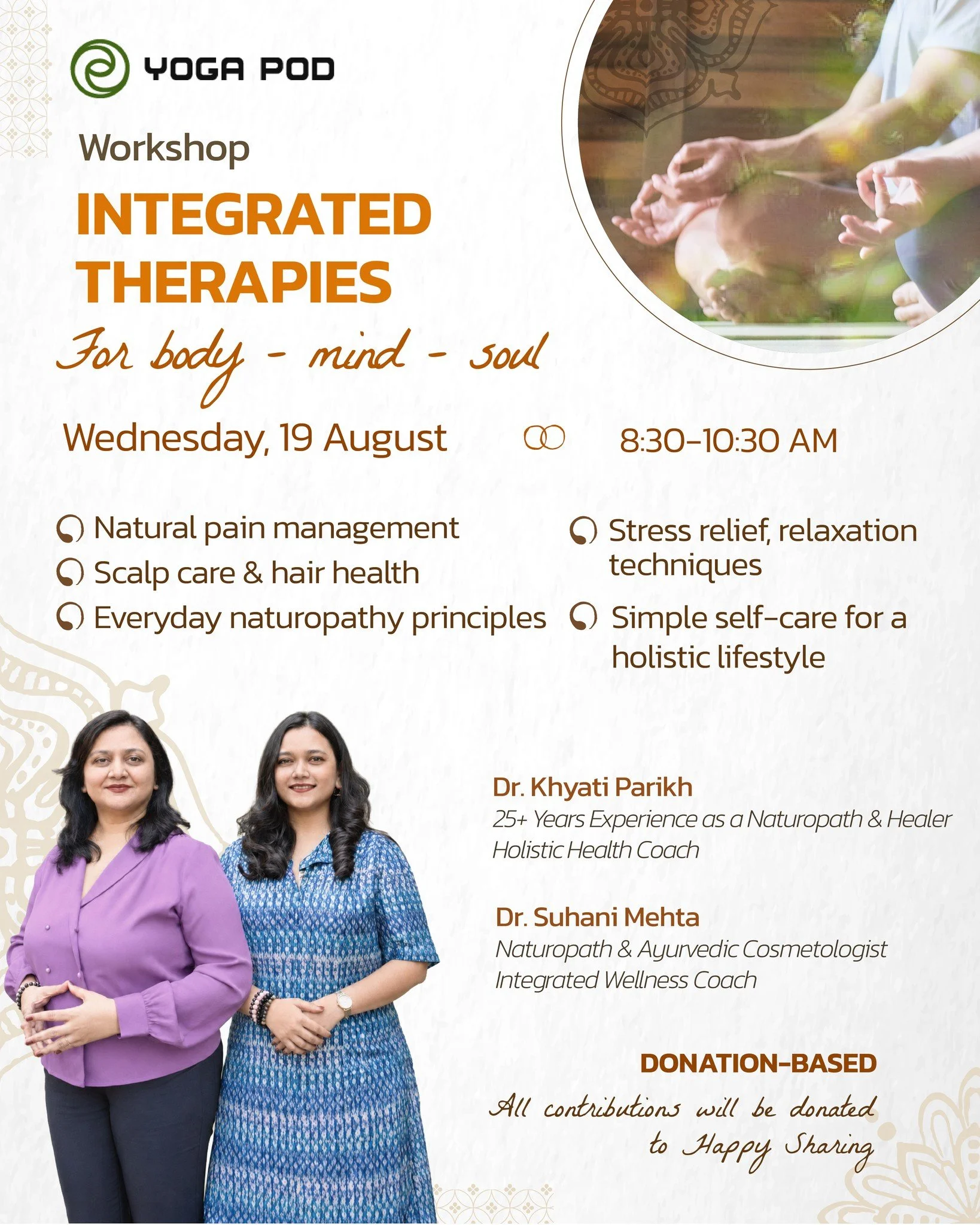 (Vui l&ograve;ng xem Tiếng Việt b&ecirc;n dưới)
INTEGRATED THERAPIES FOR BODY ~ MIND ~ SOUL

From the &ldquo;science of life&rdquo; to the art of caring for ourselves.

Ayurveda is often known as the &ldquo;science of life&rdquo; - an ancient system 