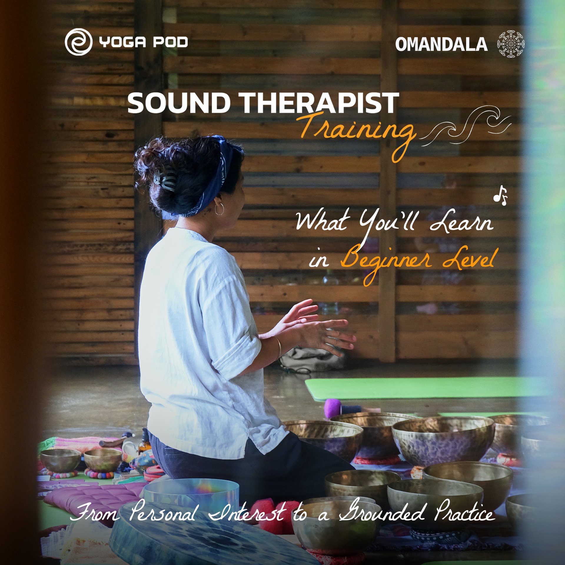 🔔 14 - 15 NOVEMBER 2026 | FROM CURIOSITY TO A GROUNDED PRACTICE - Sound Therapist Training

Feeling the vibrations of a singing bowl is one thing. Learning how to work with sound while supporting another person calls for a grounded understanding of 