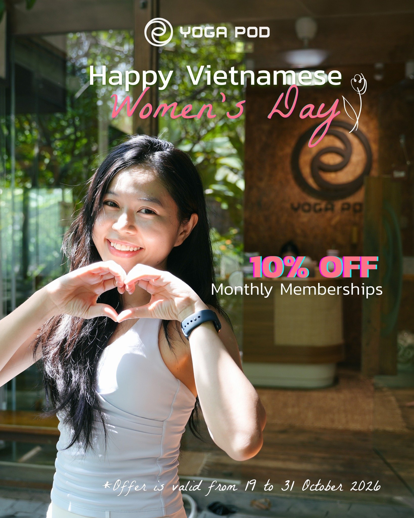 TO EVERY WOMAN, WITH LOVE 🌷

To celebrate Vietnamese Women&rsquo;s Day on 20 October, we have a little gift for our lovely community - a small gesture of love for all the wonderful women who make our world a little brighter ☺️

🎁 10% OFF all Monthl