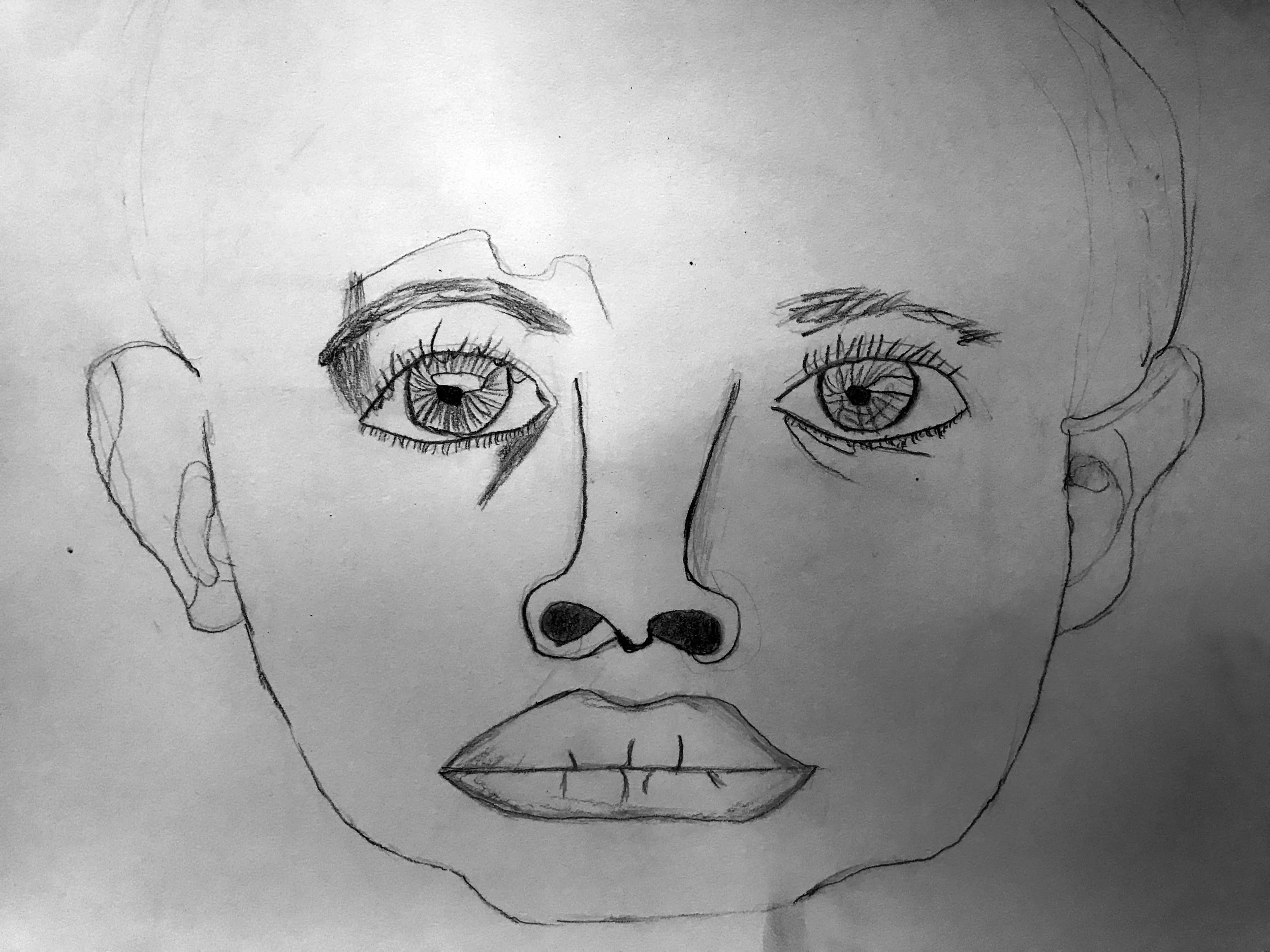 Graphite On Paper, 12 W x 9 H inches