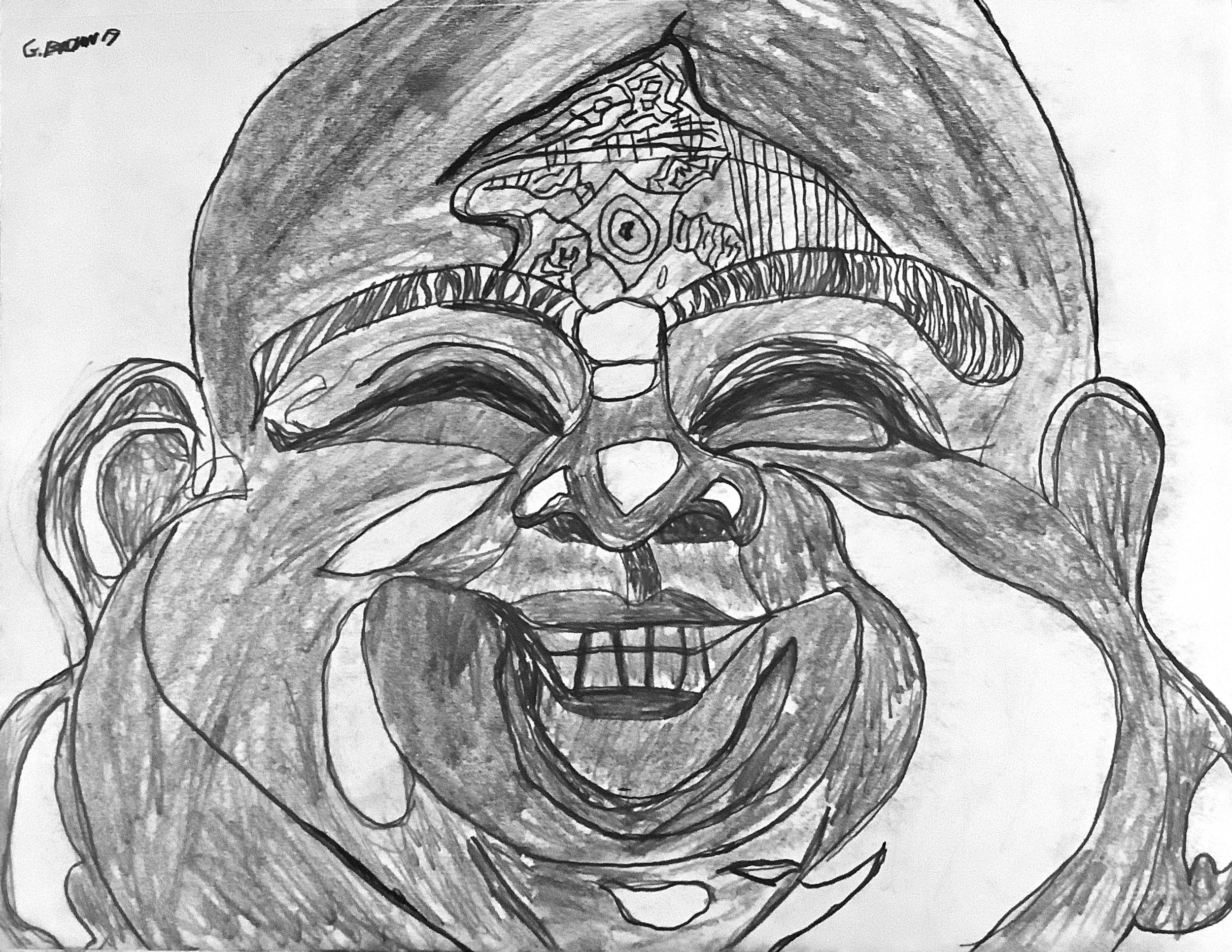 Graphite On Paper, 12 H x 9 W inches