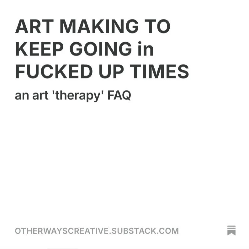 (hey IG - get the full FAQ over on substack - link in bio!) 

The world is wild (in all the best and worst ways) and things are too hard and too fast for most of us. Just trying to figure out how to get through the day can take all the spoons we have