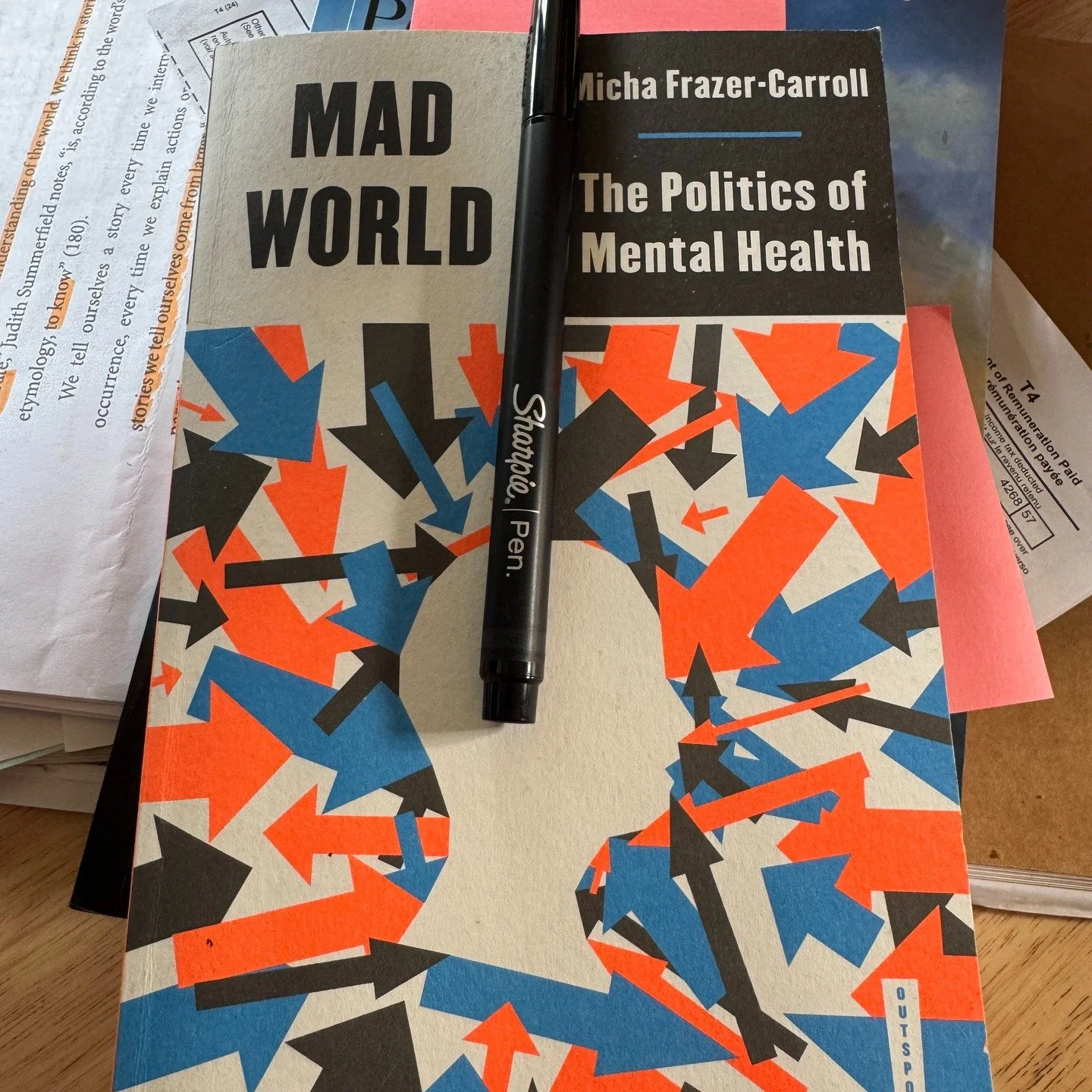 10/10 Highly recommend this book from Micha Frazer-Carroll - its been on the top of my pile, my bedside, my coffee table, and in my capstone project. specially for anyone working as a counsellor, therapist, care provider, or anyone who works within t