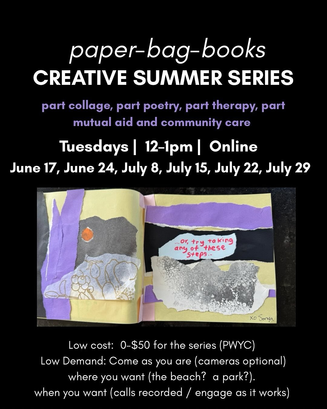 For many of us, staying connected to our creative selves in the heat of summer can be challenging. 

It&rsquo;s easy to just get busy trying to survive in the heat (and capitalism) and forget about the things that make us, us; that are important coll