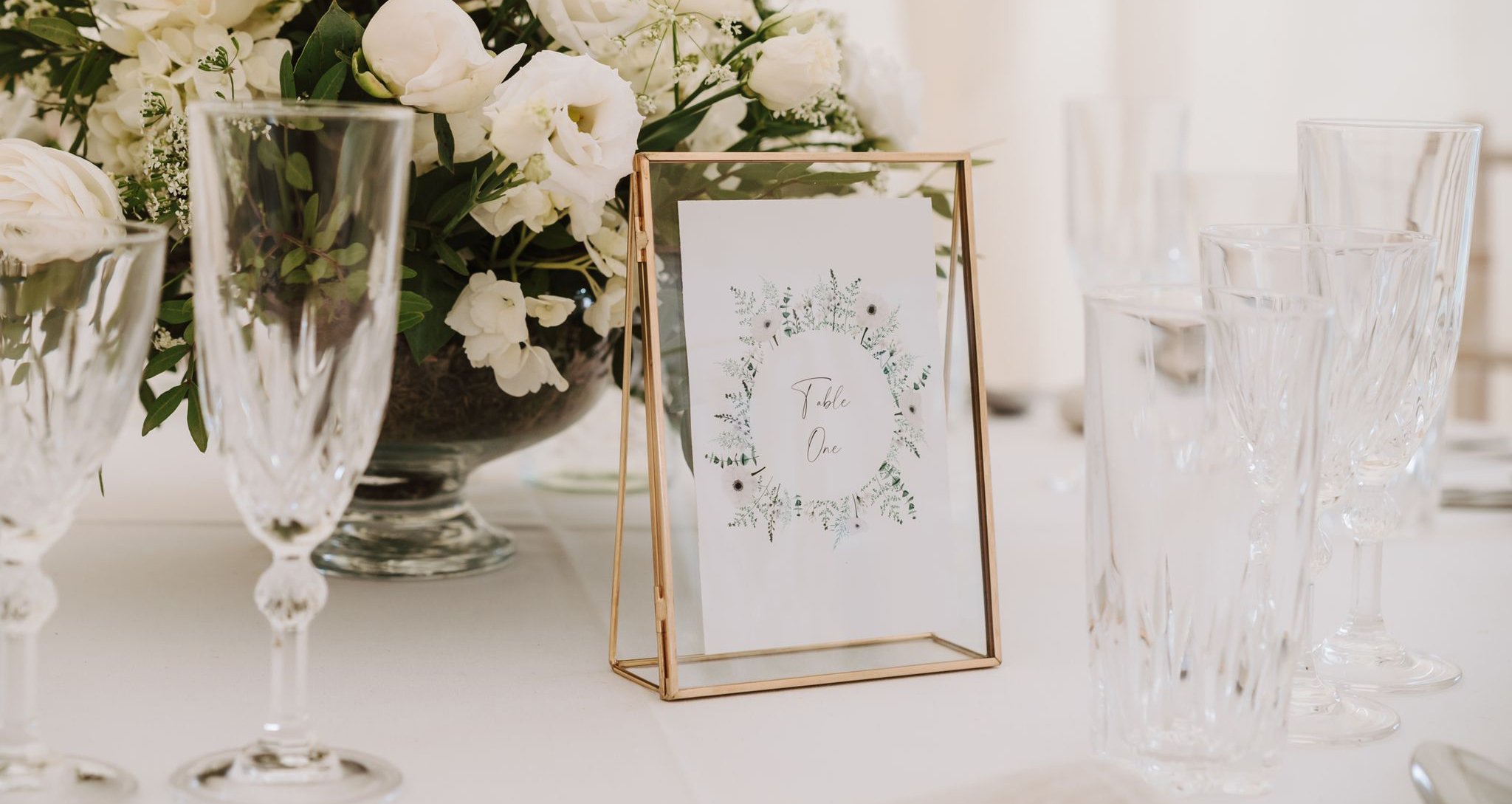  Framed wedding table number 