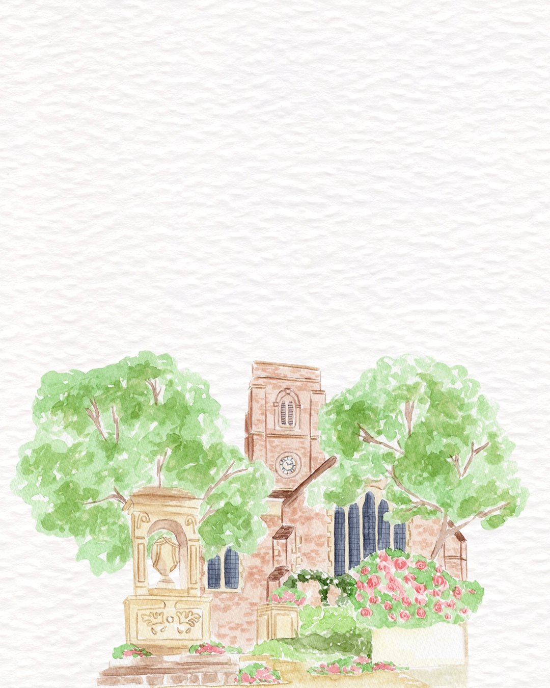 Chelsea Old Church in the summer, brining the perfect combination of muted pinks and verdant greens to a city wedding invitation. ​​​​​​​​
​​​​​​​​
#Chelseaoldchurch #Londonwedding #churchwedding #orderofservice #customweddingstationery #bespokeweddi