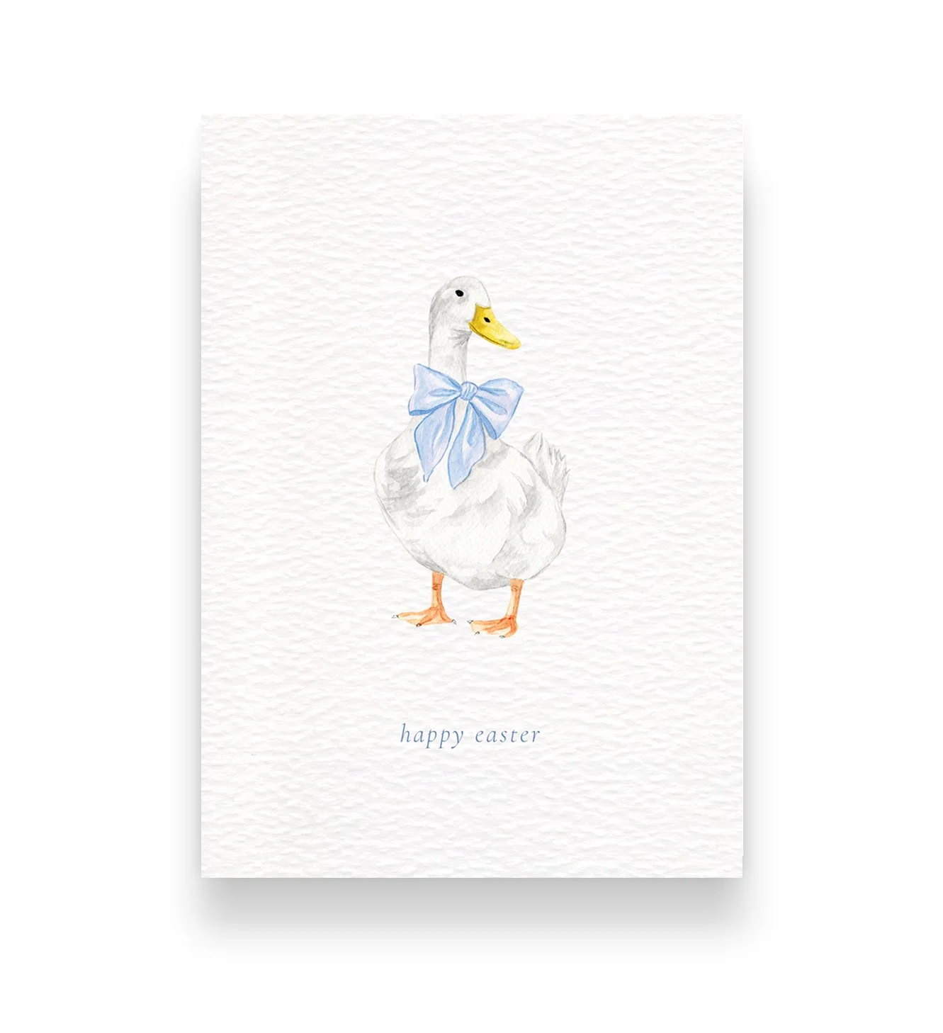 Easter Goose with bow card.jpg