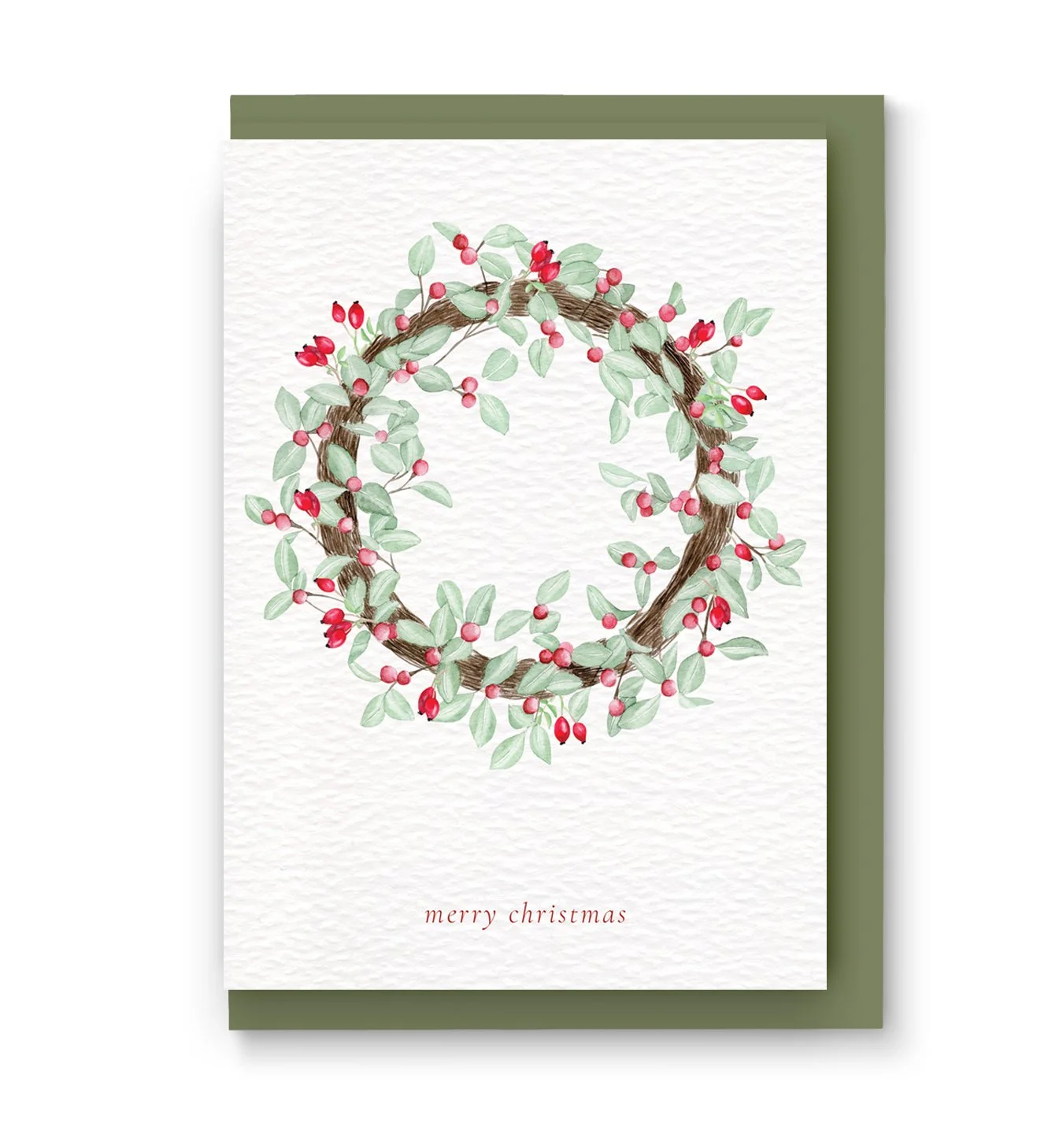 Red Berry Christmas Wreath Card with envelope copy.jpg