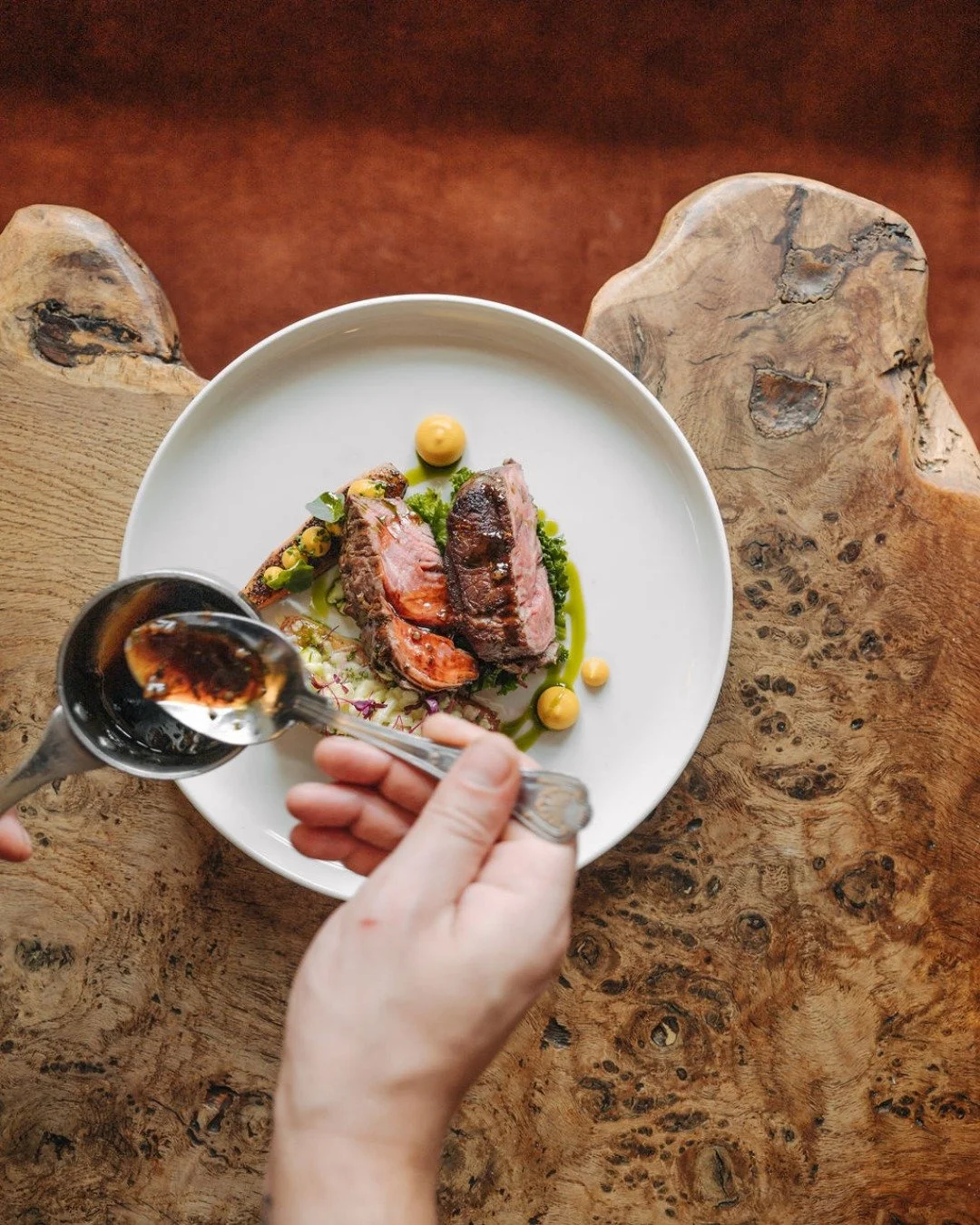MENUS // Dine with us this Autumn at The Wildebeest. 

Choose from Lunch or Dinner Du Jour, A La Carte, Taster or the Sunday Menu. Our regularly-changing menus have a deep respect for the seasons. 

Find us in the pretty South Norfolk village of Stok