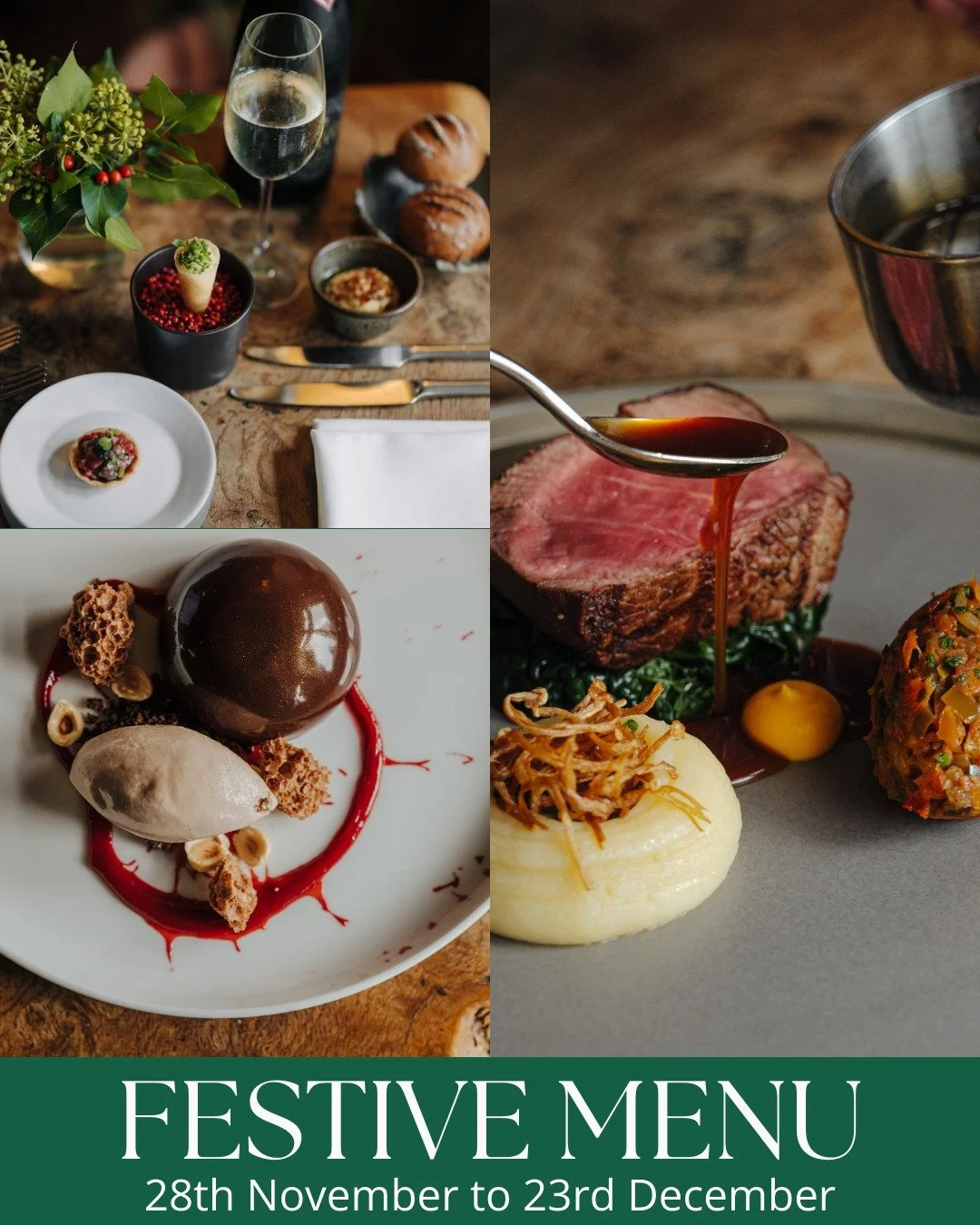 THE FESTIVE EDIT:

🎄 Festive Menu - starts this Friday

🪩 DJ + Dine - elevate your dining this December

🥂 New Year's Eve

See menus and more details in our link in bio #festivedining #chefpatrondanielsmith #michelinbibgourmand #christmasinnofolk 