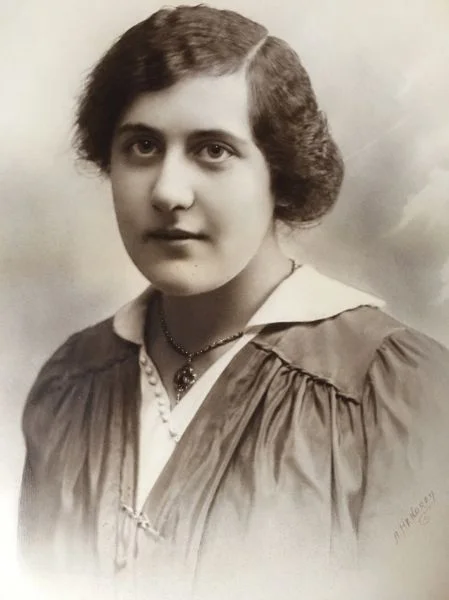 Portrait of a Woman with Straight Hair Parting