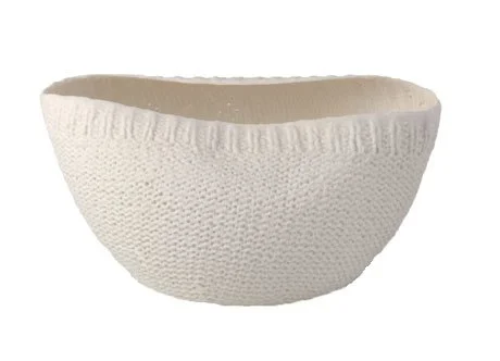 Knitted Baby Bonnet Porcelain 3