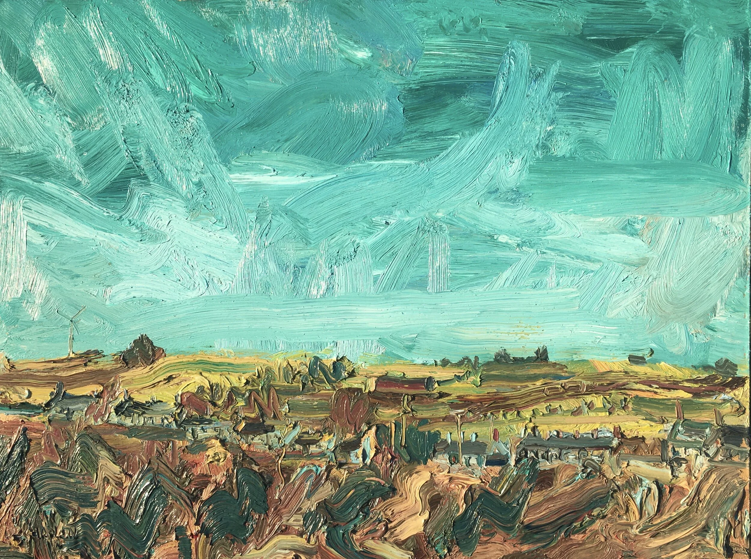 Catterline January   Oil on board 61x81cm   £2500.  