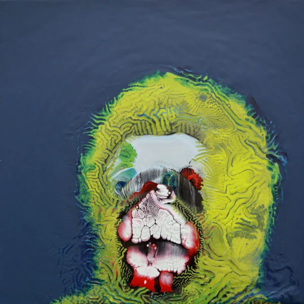 EYE WITNESS -   26x26cms - Mixed Medium on Panel-No longer available.