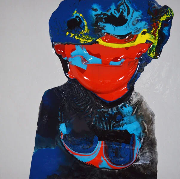 REFLECT  43x43cm  Mixed Medium on panel    £1,000   