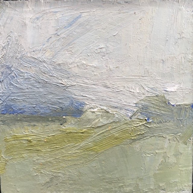 Tonal Meadow oil on board Image size 15x15cm - £400