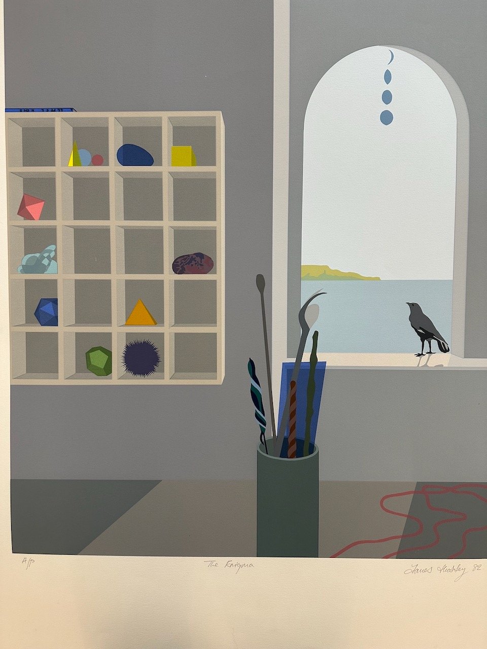 THE ENIGMA 1982 - Screenprint - Edition A/P - 29x25 ins. - Actual Paper Size: 40x32ins. £500.