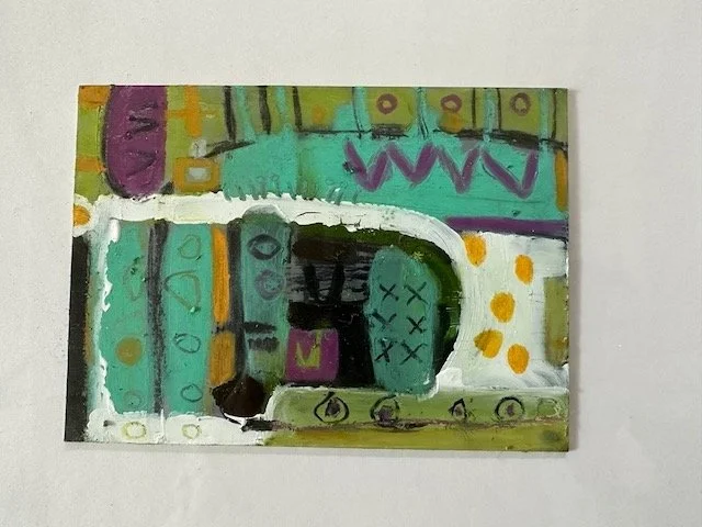 Eclectic Summer Mass 2004 - Image size: 10 x 15  cm - oil canvas 