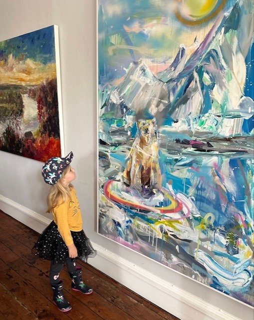 MY POLAR BEAR   Endangered Species oil on linen - 170x170cm POA