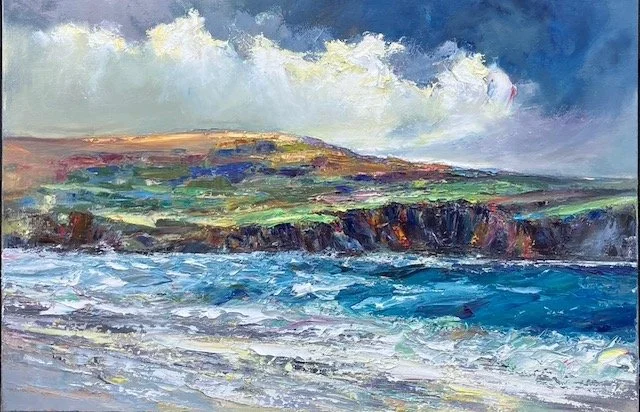 Storm in Careg  -   oil on canvas  91 x 61cm  £840.00