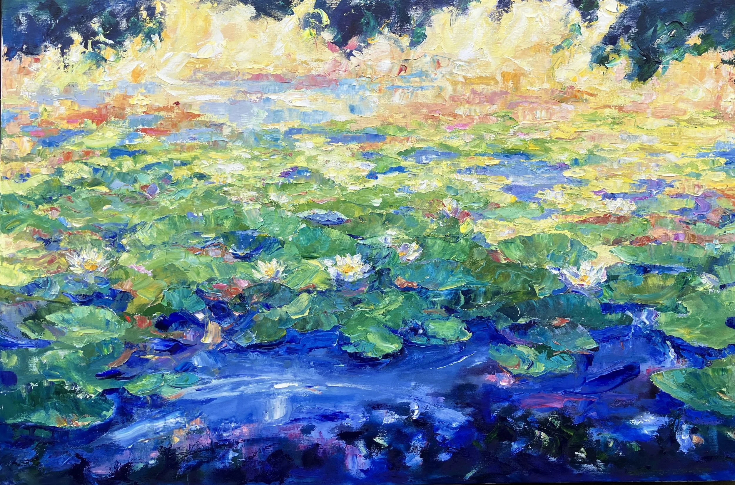 TRIANYMPHE - Image 3 - oil on linen 100x100cm  £1800.