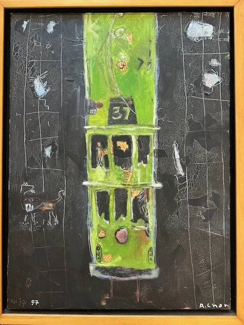 Andrew Chan    No 37  Tram  Oil on canvas  24 x 18 inches   1997
