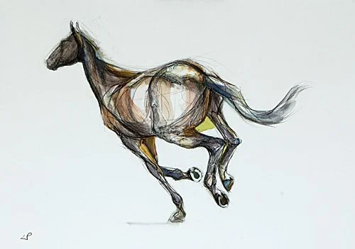 Fleet - Mixed Media on Paper -  Framed & Glazed - £800 