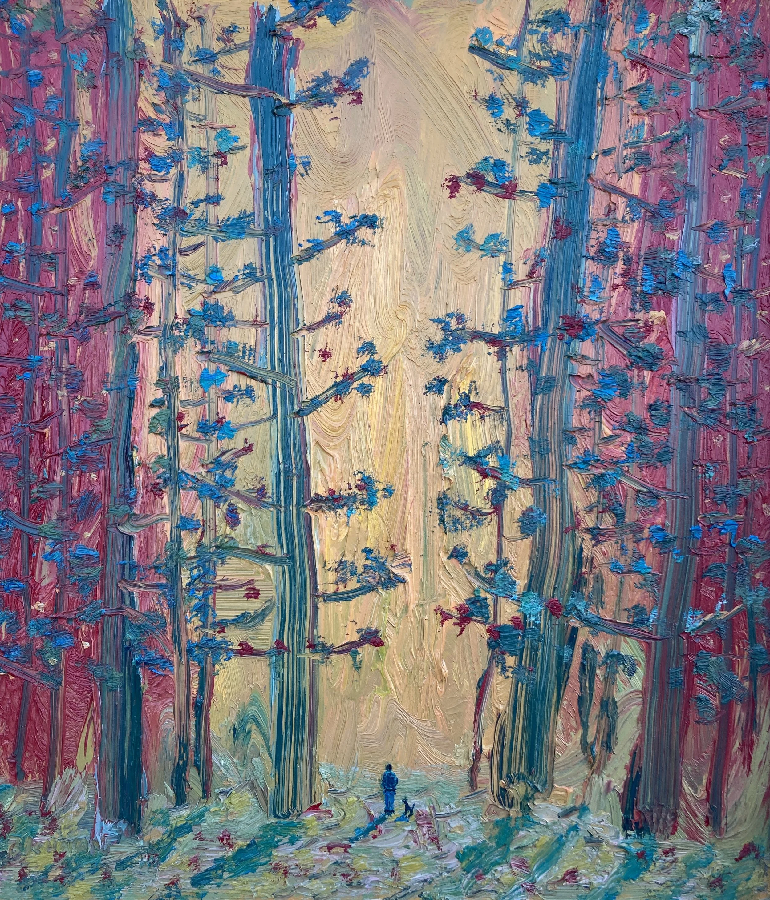 Afterglow  oil on board  14x12inches  £1,050