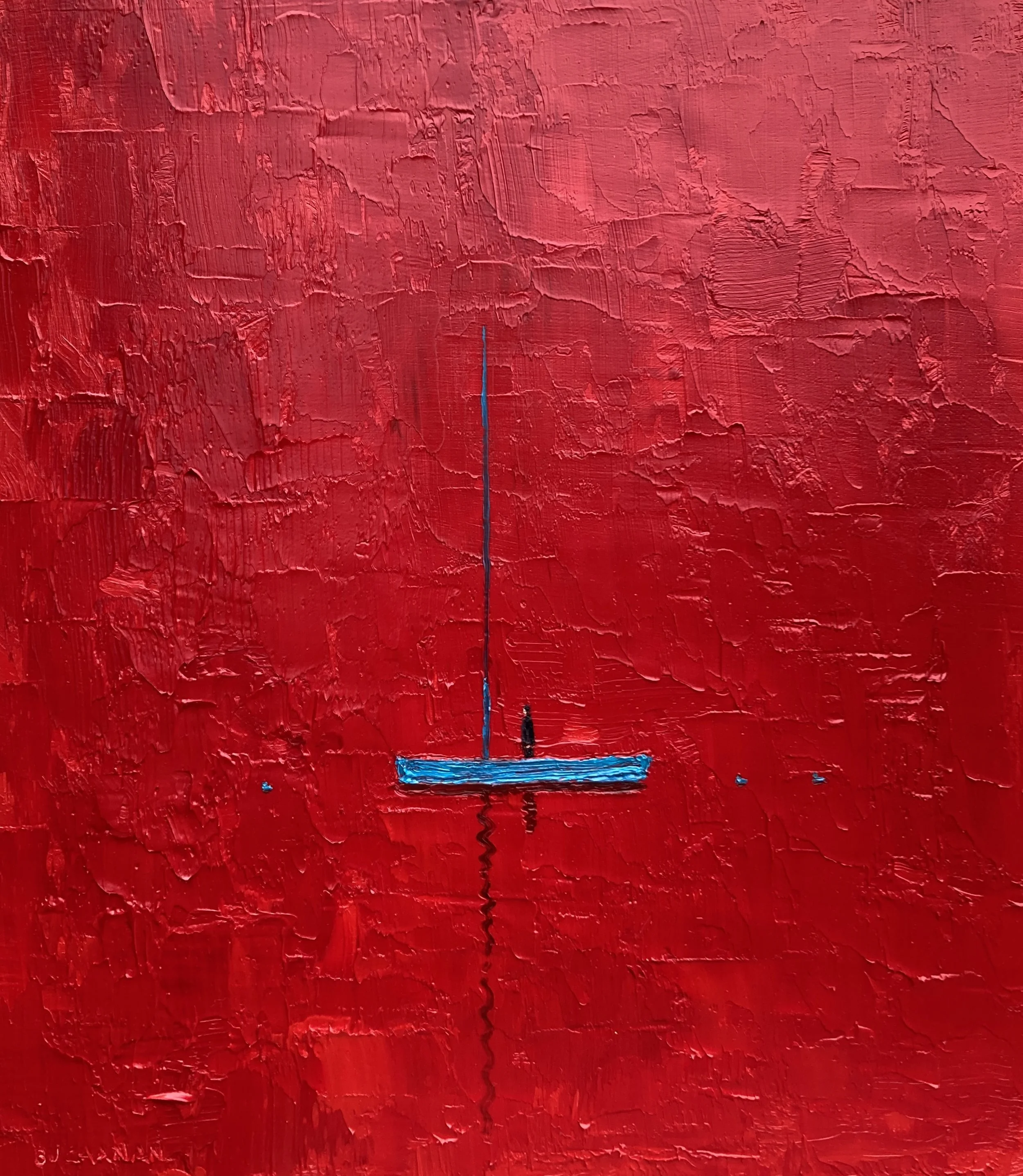 Red Sea Blues   Oil on Board  16x14inches  £1,450