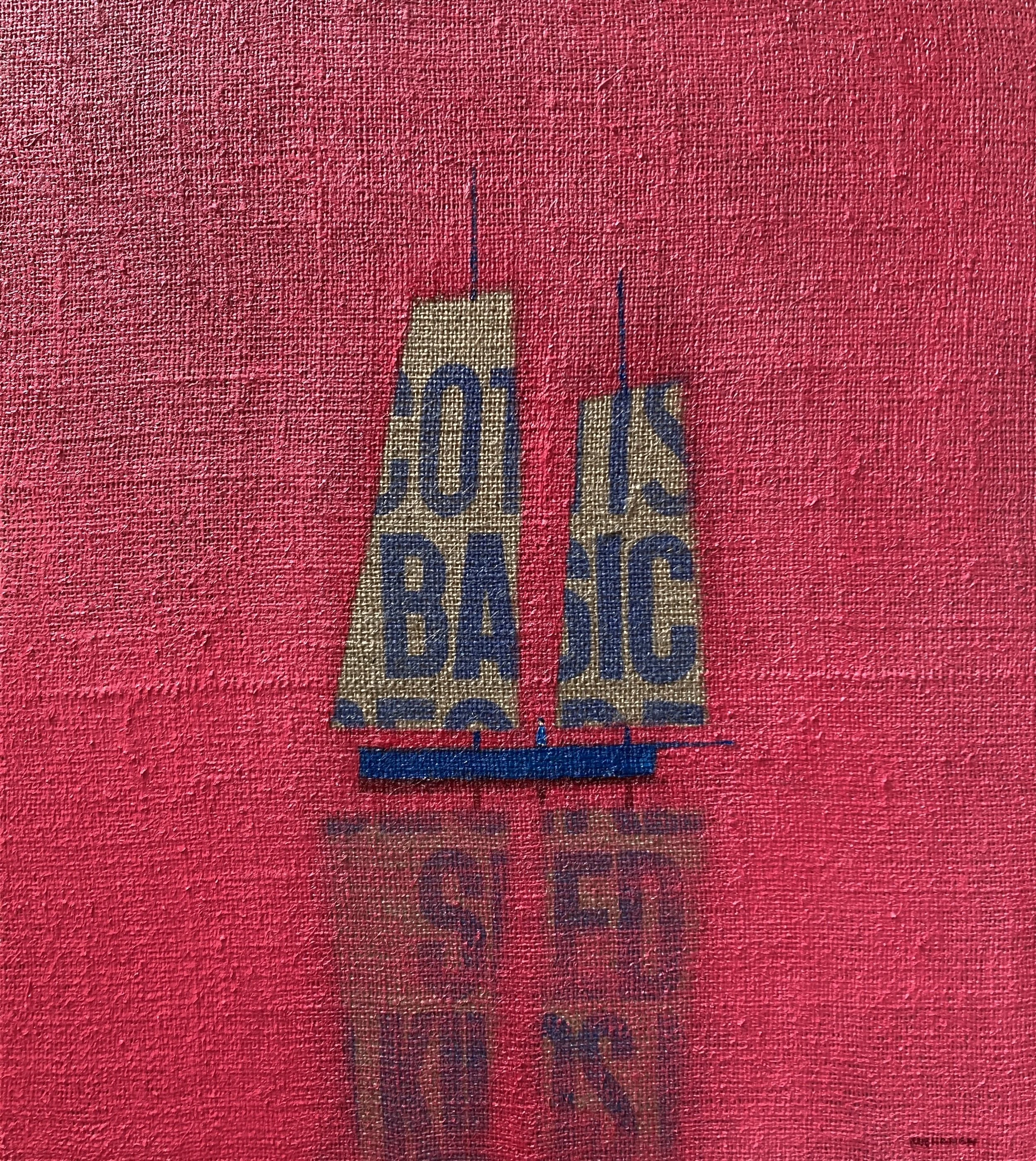 Sail Away With Me   Oil on hessian   23x20 inches  £2,450.