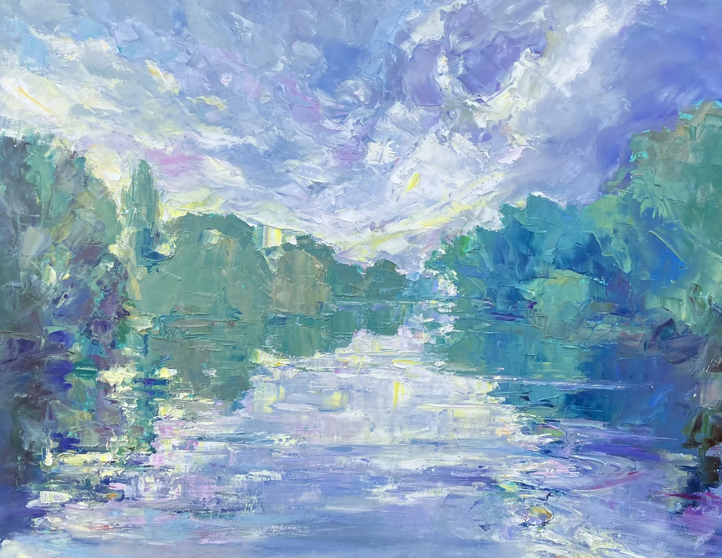 First Light  - All's Quiet -   Oil on Canvas 