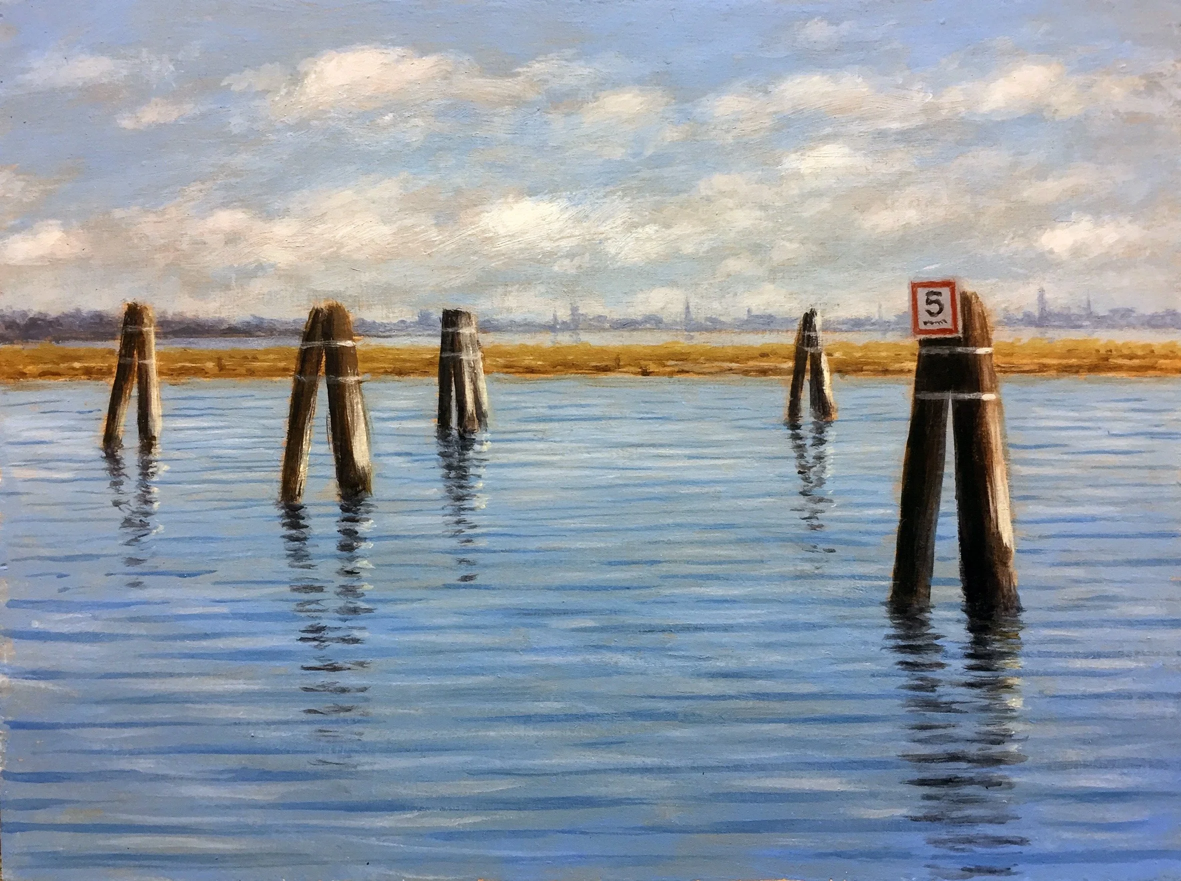 Bricole Veneziane - Acrylic on panel  5x7 inches  (13x18cm)  SOLD