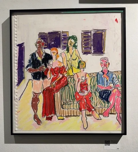 The Engagement   - Pastel Drawing  50 x 50cm
