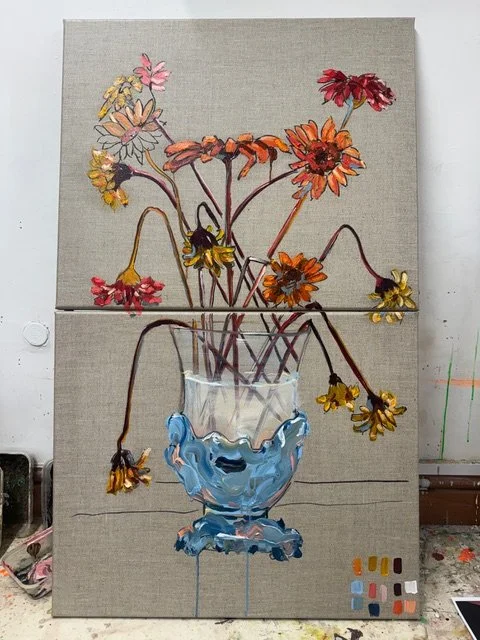 Giraffe  40x50cm - Ballet of Life 40x50cm (double canvas 80 x 50 cm)