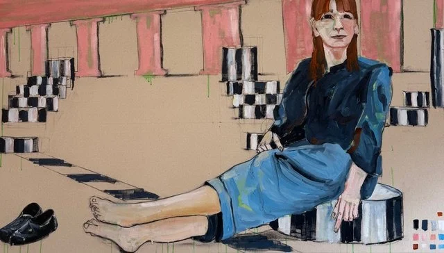 Most recent  - Awaiting  title!     Oil on canvas  95x170cm