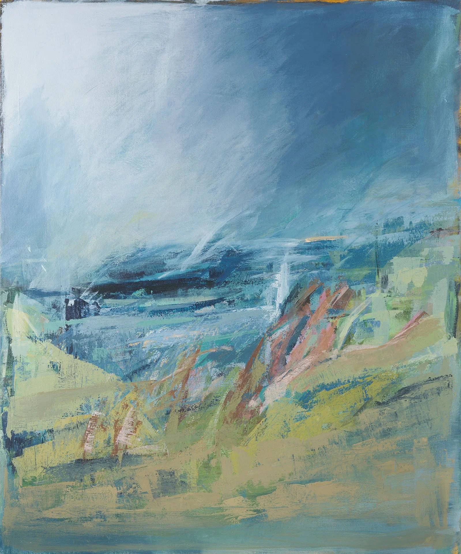 THERE SHOULD BE SUNSHINE AFTER RAIN   120x100cm  Acrylic Paint on Canvas £2,250