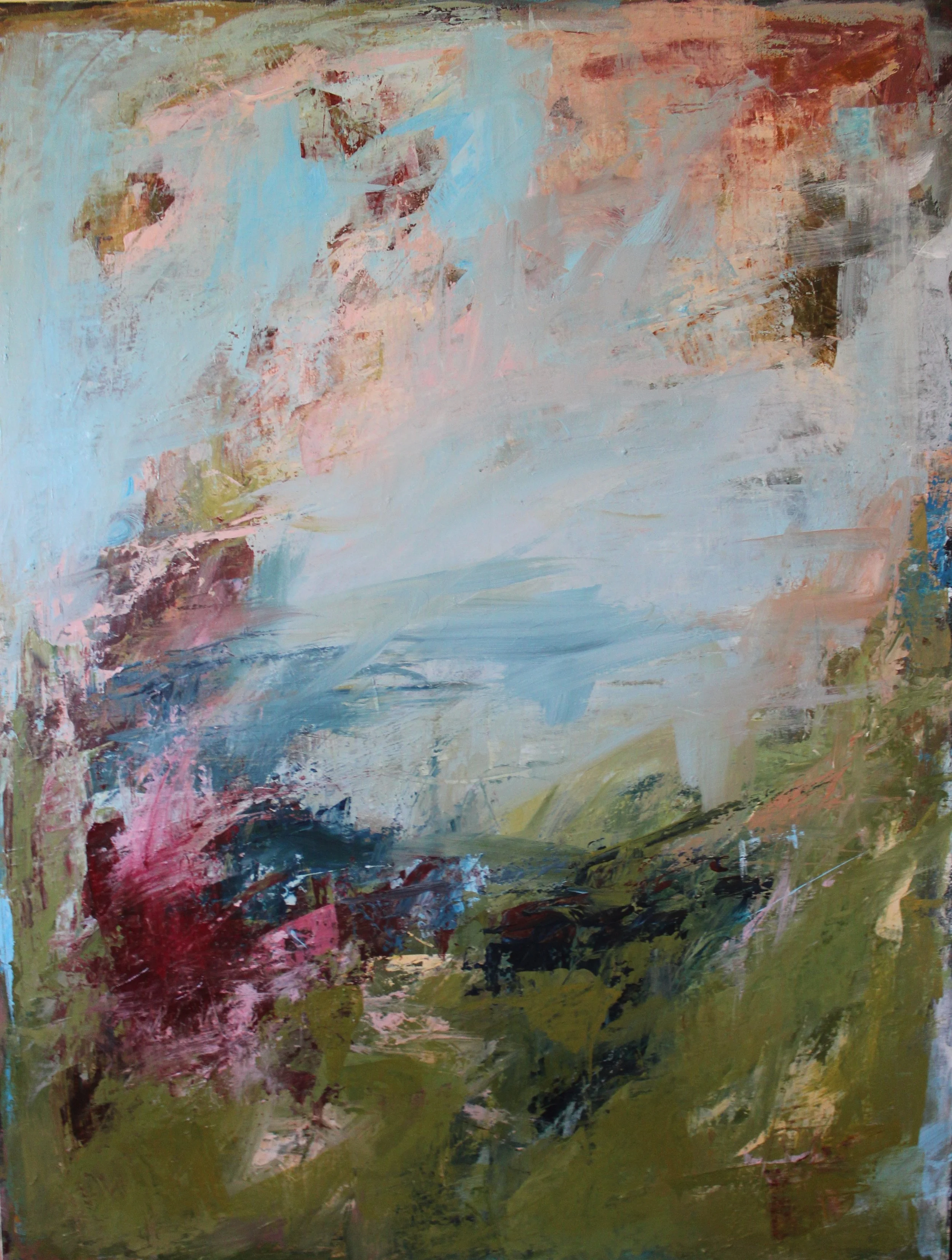 FREEFALL 79.5cmx105cm  Acrylic on Canvas - £2250 