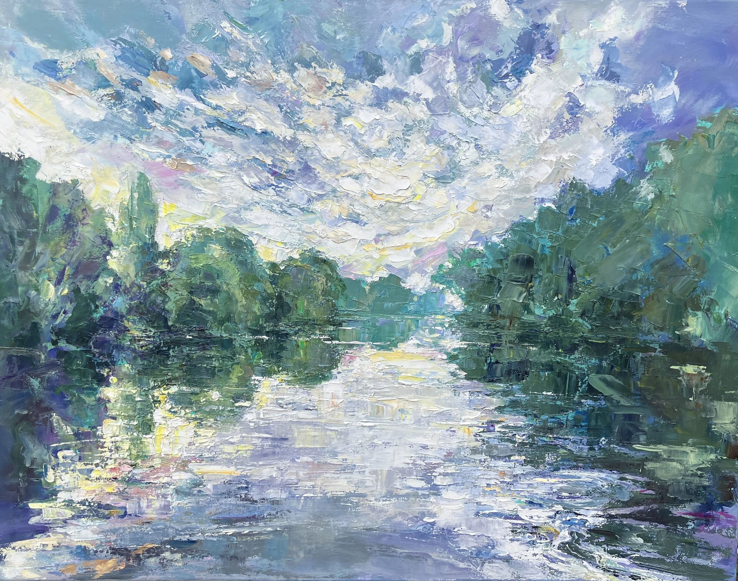 First Light All's Quiet      90x70cm   Oil on canvas 
