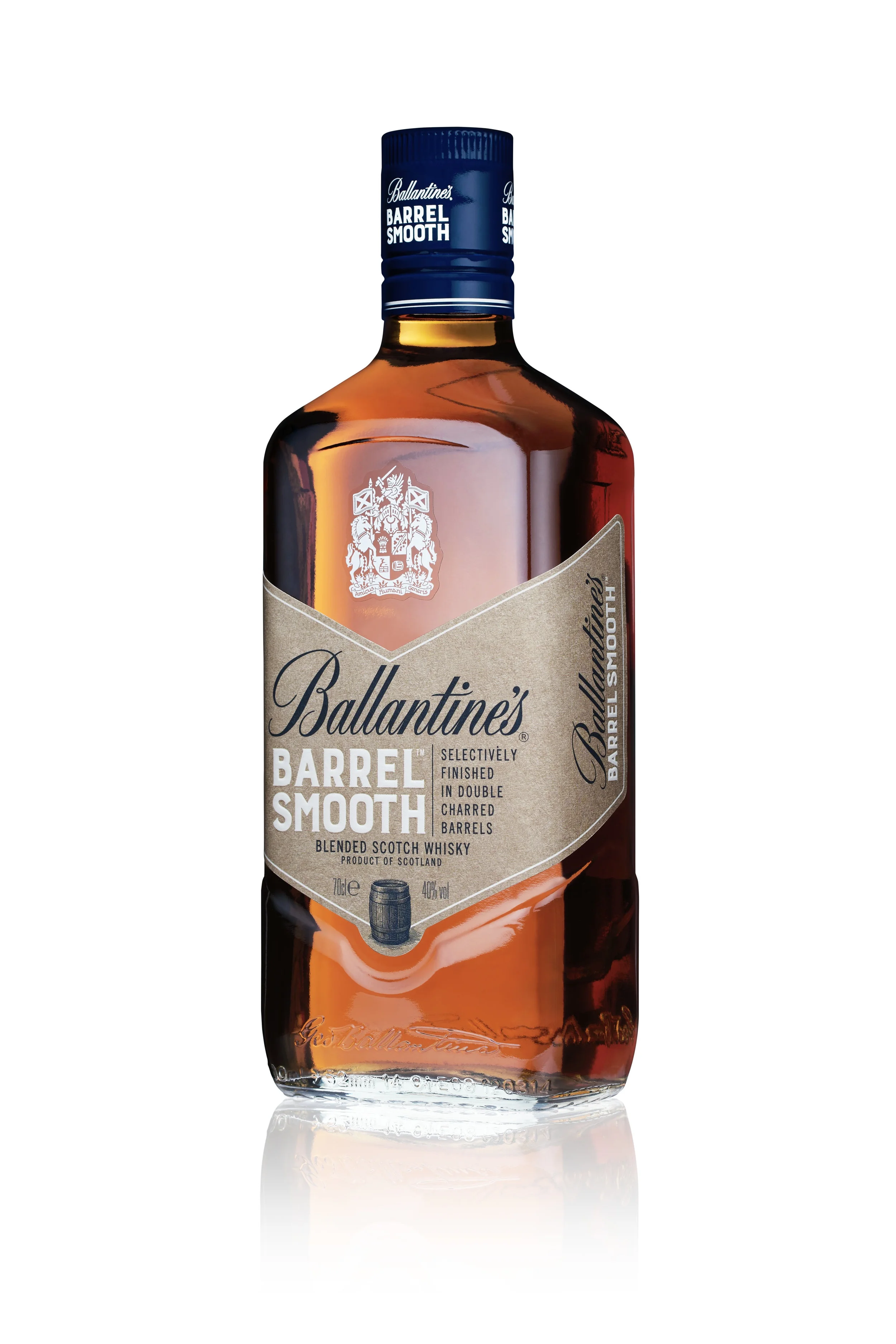_0000s_0008_Ballantine's Barrel Smooth 70cl Bottle Front Left Angle With Reflection White Background.jpg