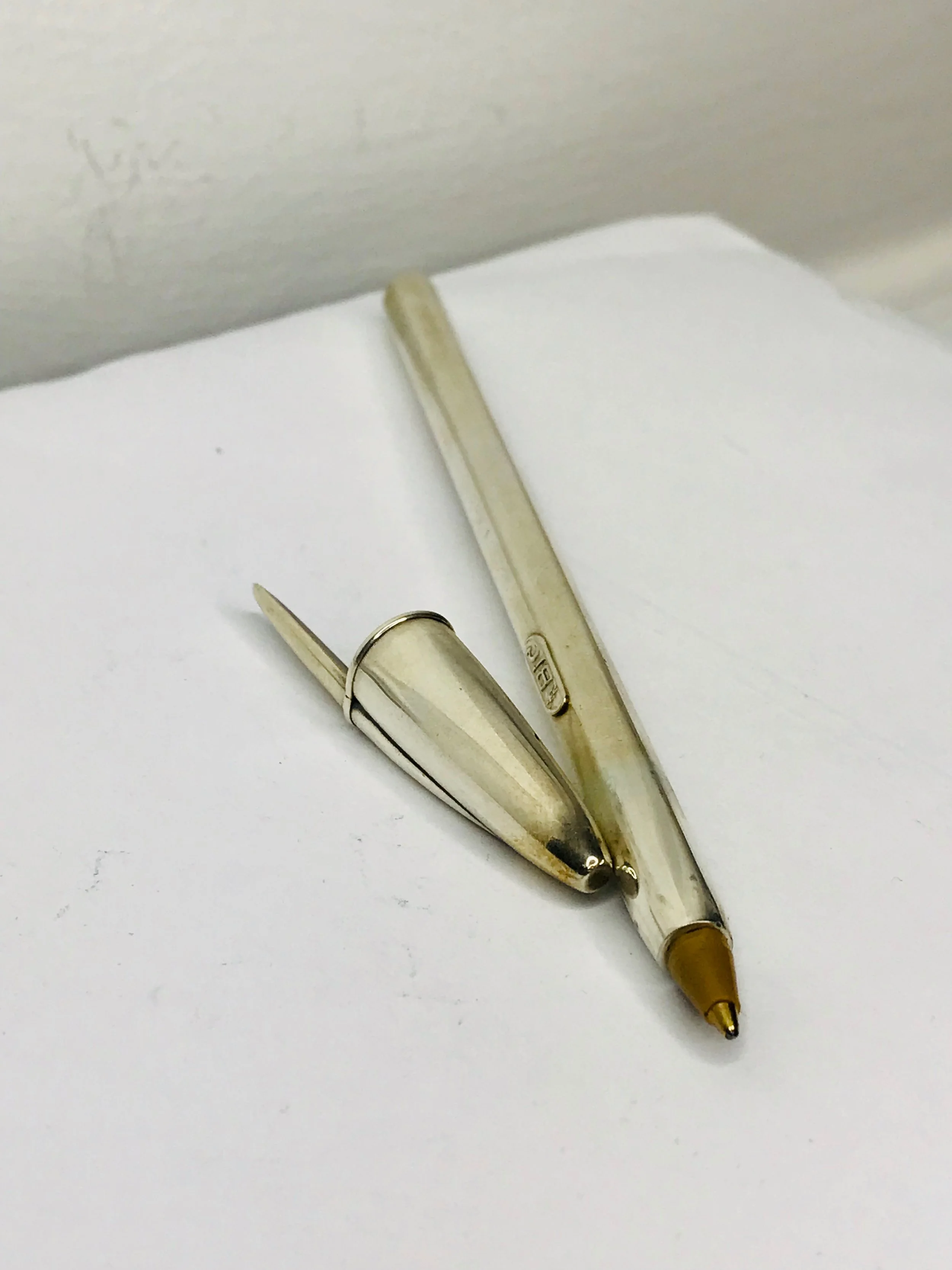 Solid 925 Silver BIC Ballpoint Pen