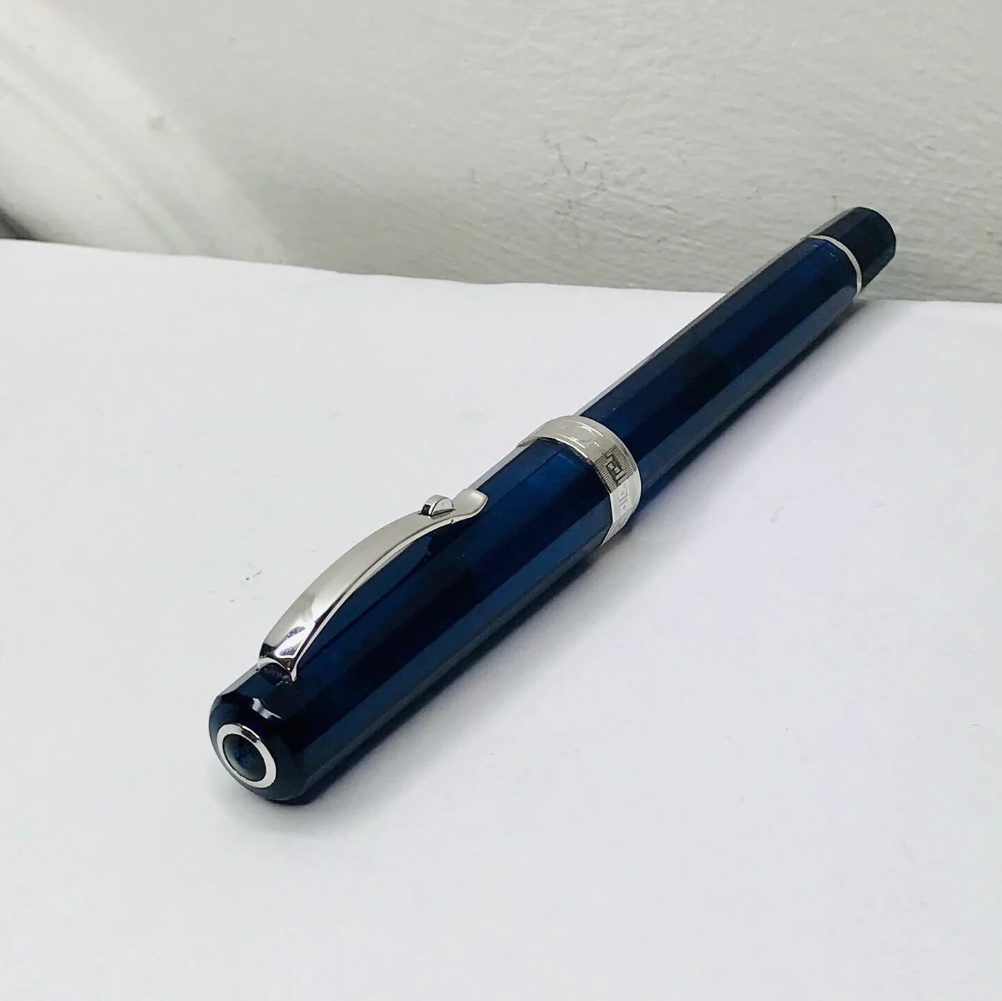 Omas Milord Art Blue Vision Transparent Resin Fountain Pen — ST