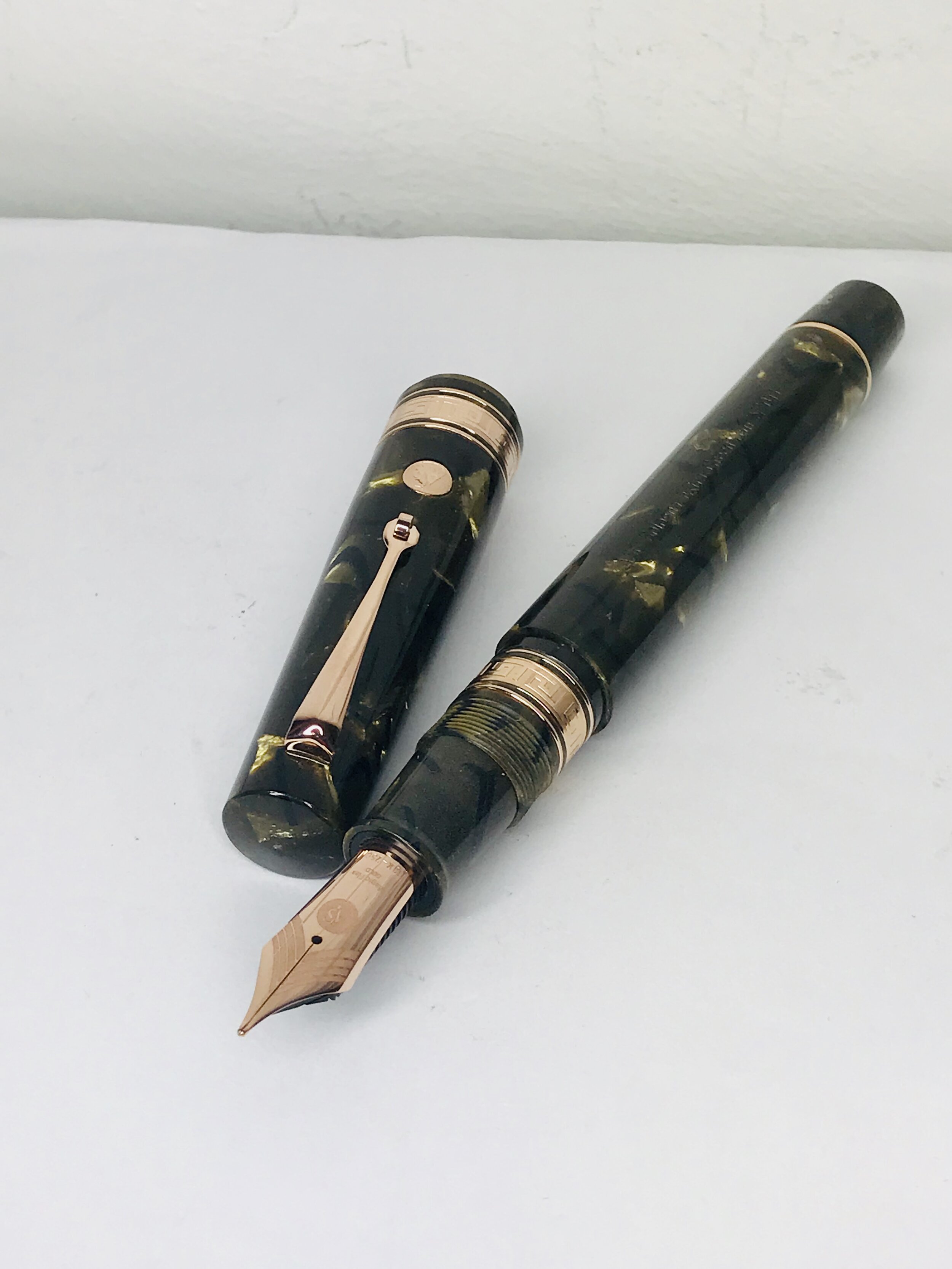 ASC Bologna Extra Green Saft Fountain Pen. Limited Edition of 50 Pens.