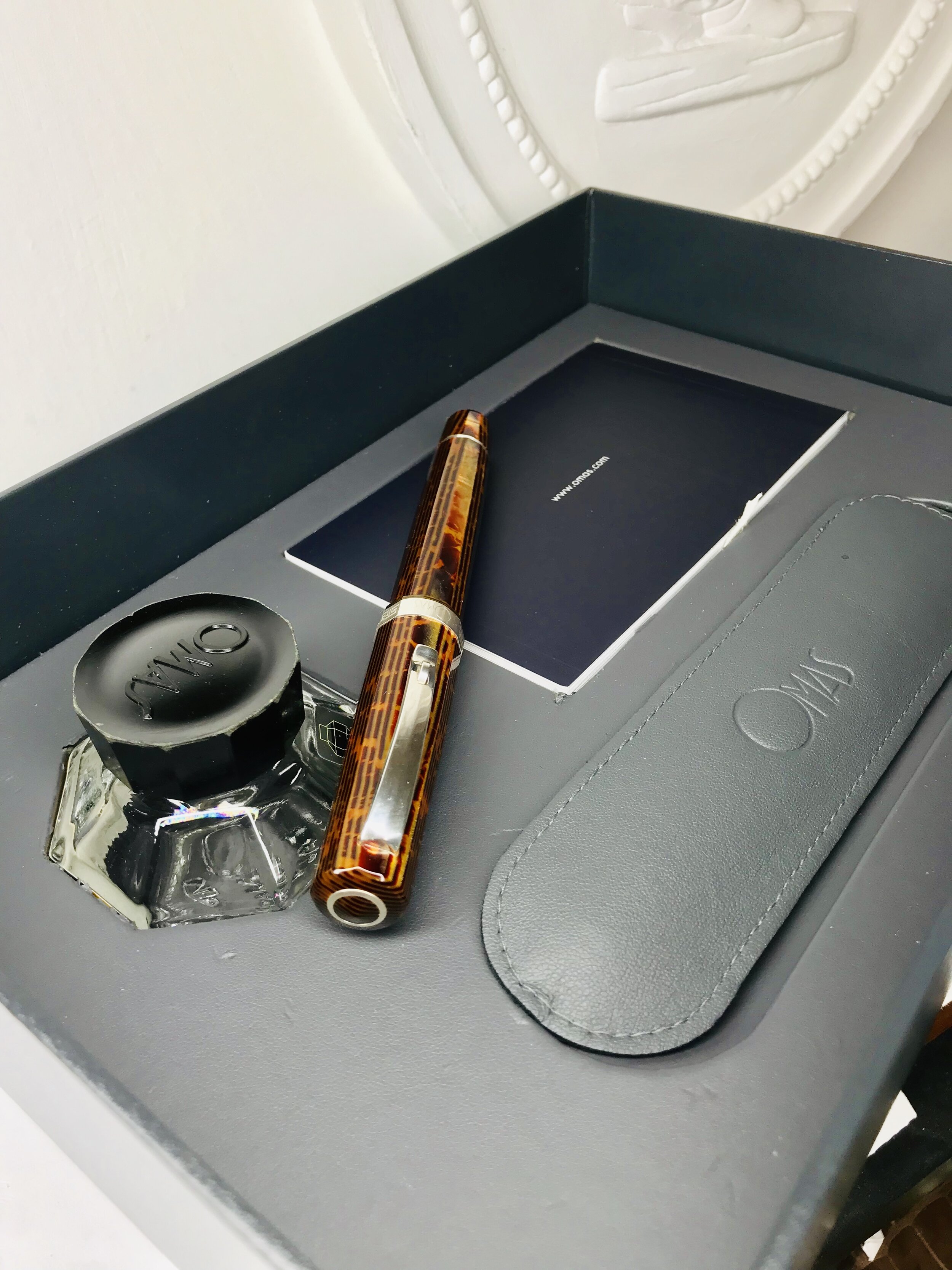 Omas Grand Paragon Arco Bronze Fountain Pen (F) Rare.