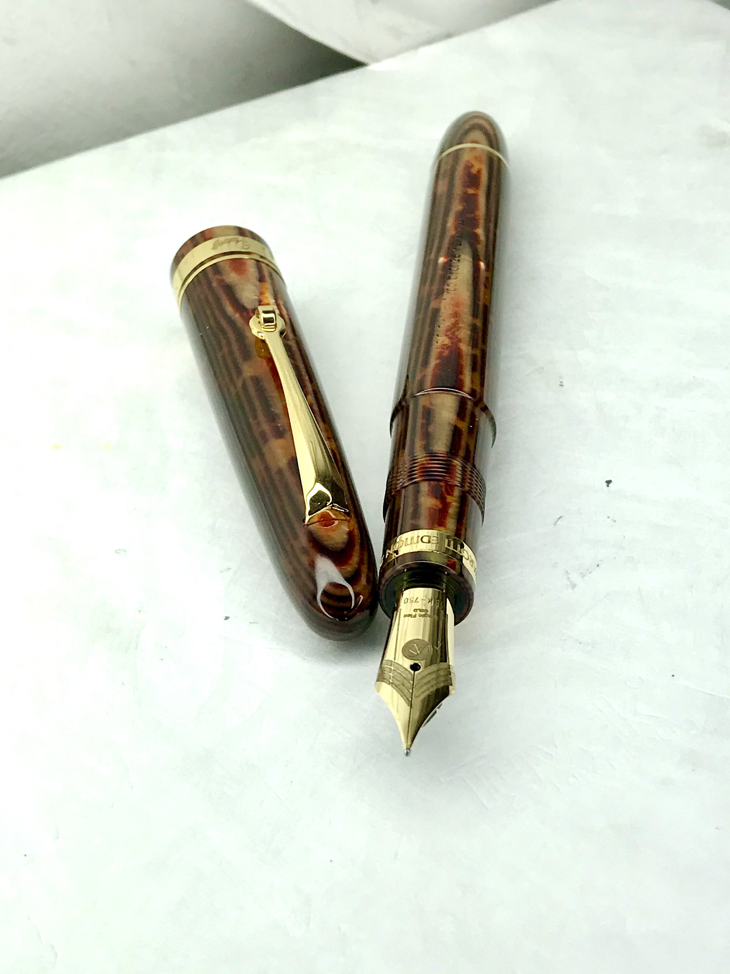 Rare Armando Simoni Club Ogiva Arco Bronze Pavarotti 2 Fountain Pen