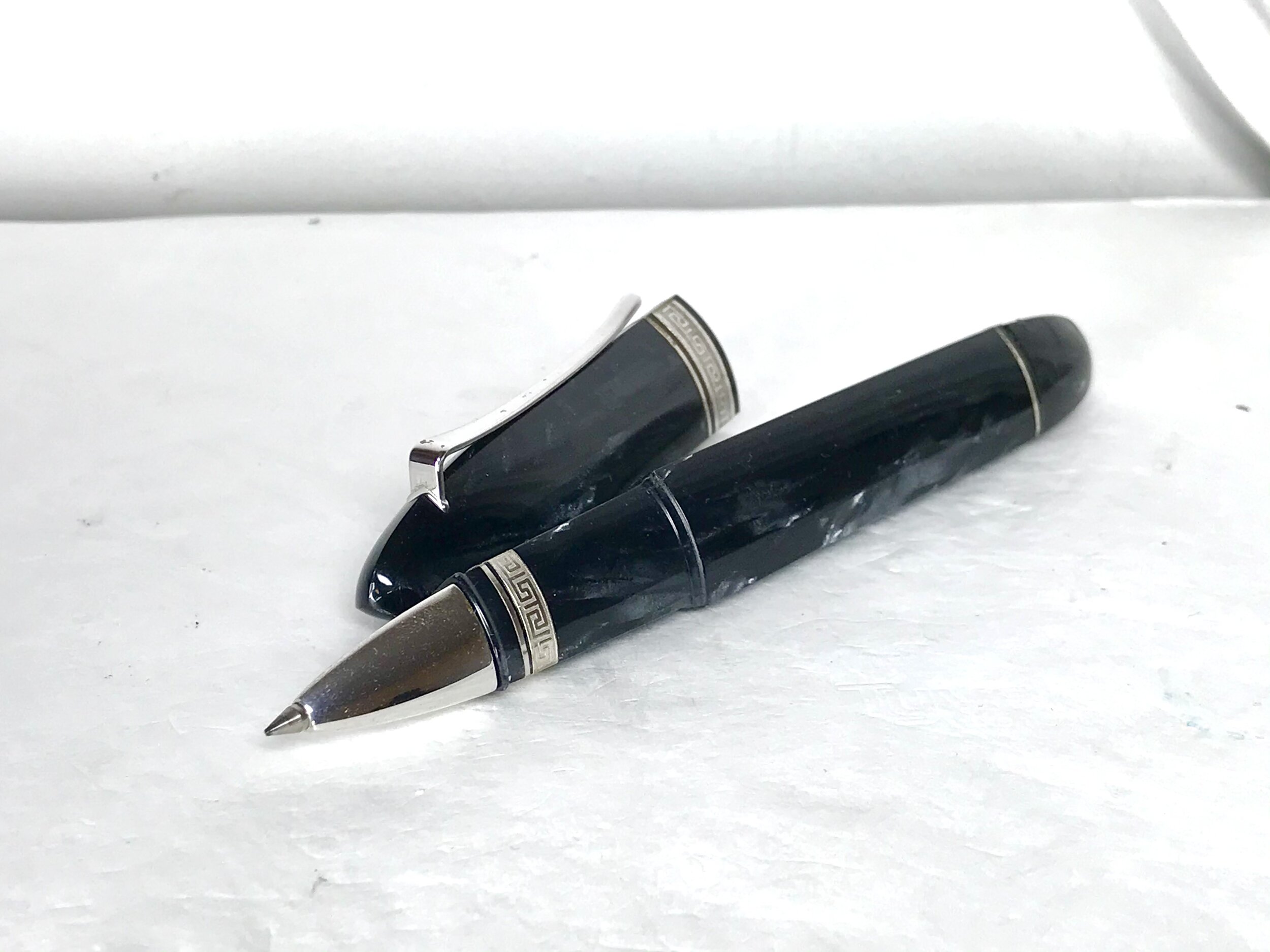 Omas 360 Grey Pearl Celluloid Rollerball Pen