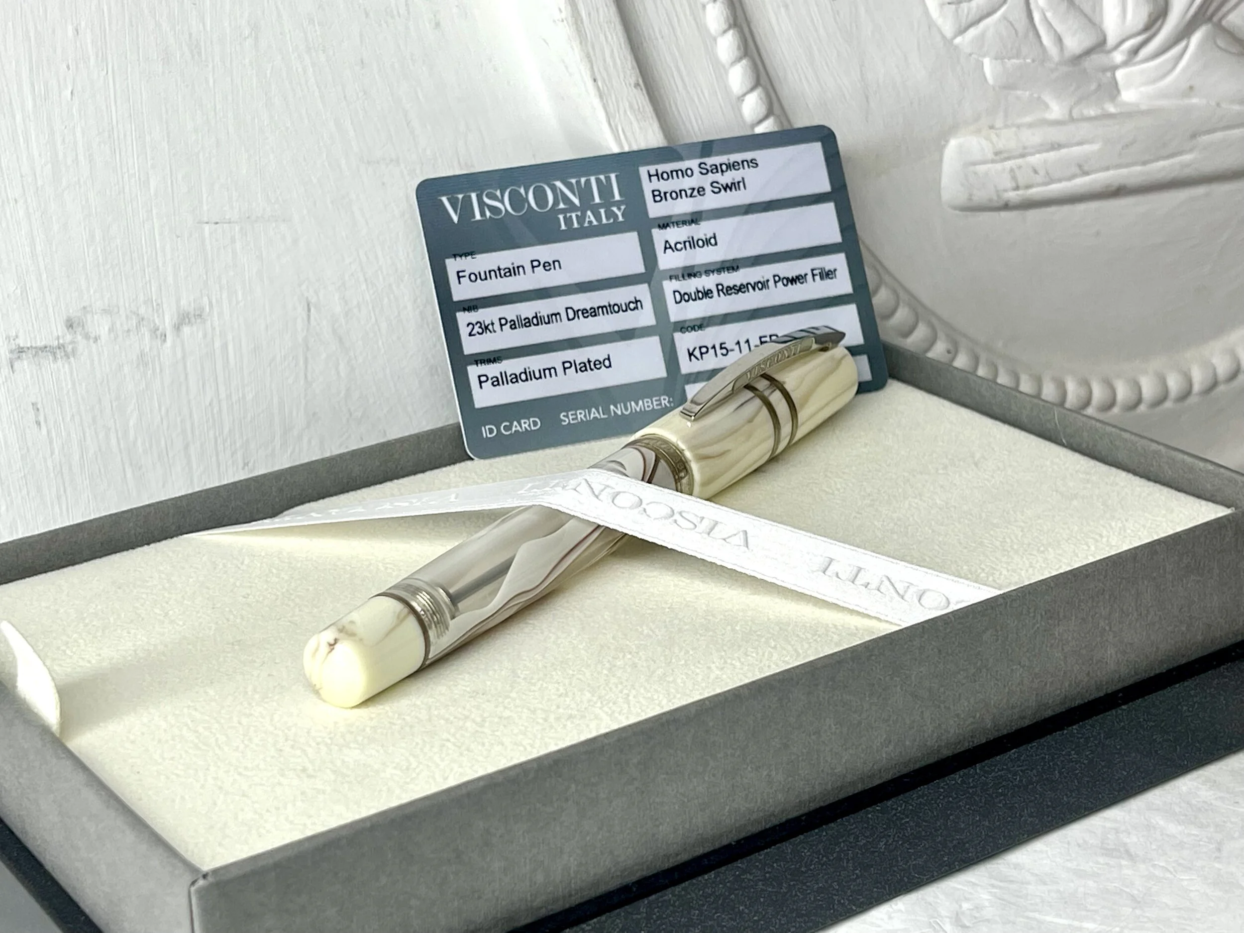 Visconti Homo Sapiens Bronze Swirl Limited Edition Fountain Pen.